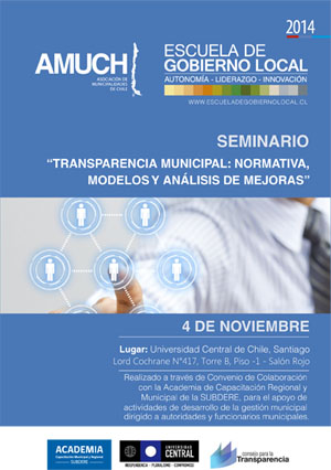 Diplomado, Derecho Municipal, AMUCH, Departamento de Derecho Público, Universidad Central, Transparencia, seminario, SUBDERE