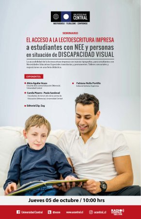PDS realizará Seminario sobre el Acceso a la lectoescritura impresa a estudiantes con NEE y personas en situación de discapacidad visual