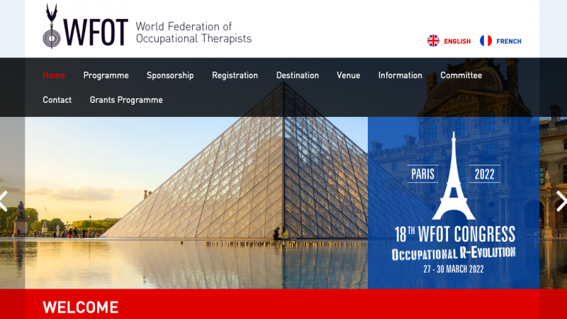 Académico de Terapia Ocupacional fue seleccionado como par evaluador del Congreso Federación Mundial de Terapia Ocupacional Paris 2022