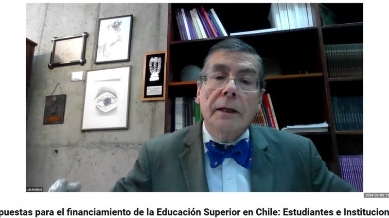 Decano Luis Riveros expuso en seminario sobre financiamiento de la educación superior