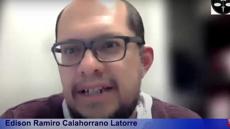 Profesor Calahorrano expuso frente al Colegio de Abogados