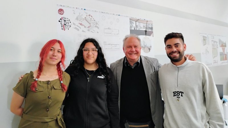 Estudiantes de Arquitectura y profesor Migone logran importante participación en la Universidad de Pavía