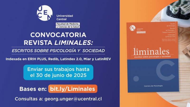 Revista Liminales convoca a publicar en su próxima edición 2025