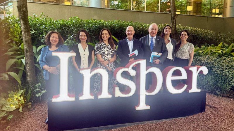 Delegación de la U. Central y CUP Chile realizan visita institucional a Insper en el marco de la Conferencia RealCup São Paulo